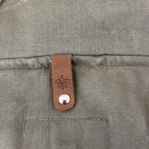 Mackage khaki moto motorcycle leather bomber jacket M biker - Picture 7 of 16